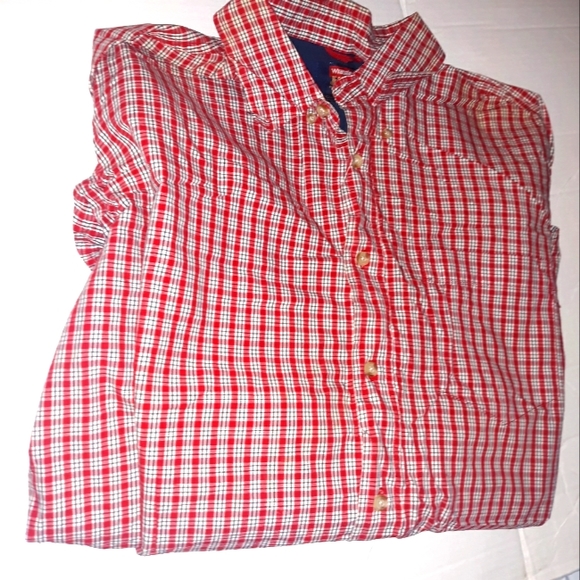 Nice Worn Once Mens Wrangler LS Button Dress Red L - Picture 4 of 10